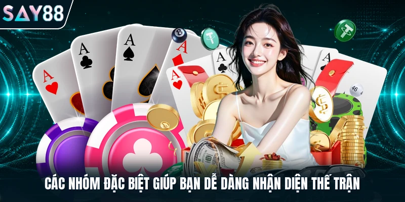 Các nhóm đặc biệt giúp bạn dễ dàng nhận diện thế trận