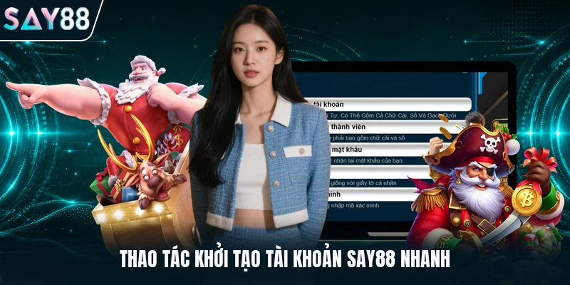 Thao tác khởi tạo tài khoản Say88 nhanh